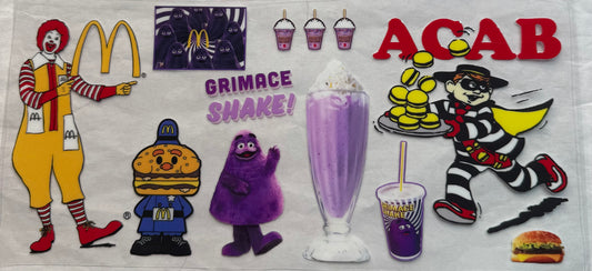 uvdtf  transfer wrap McDonald’s grimace