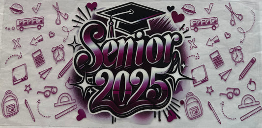 uvdtf  transfer wrap senior purple