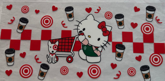 uvdtf  transfer wrap hello Kitty target Starbucks