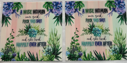 uvdtf  transfer wrap wise women funny floral