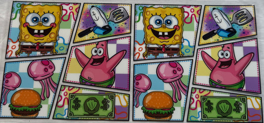 uvdtf  transfer wrap SpongeBob funny
