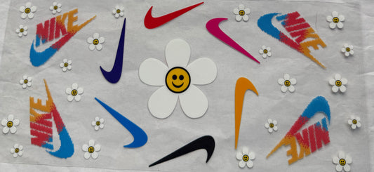 uvdtf  transfer wrap Nike daisy