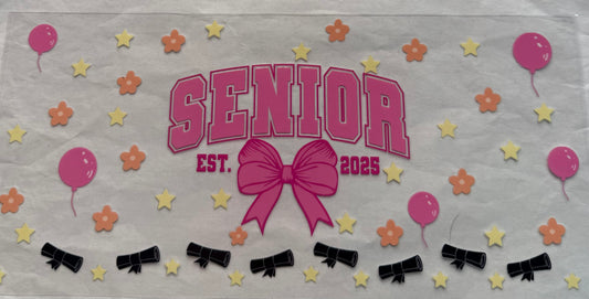 uvdtf  transfer wrap senior pink