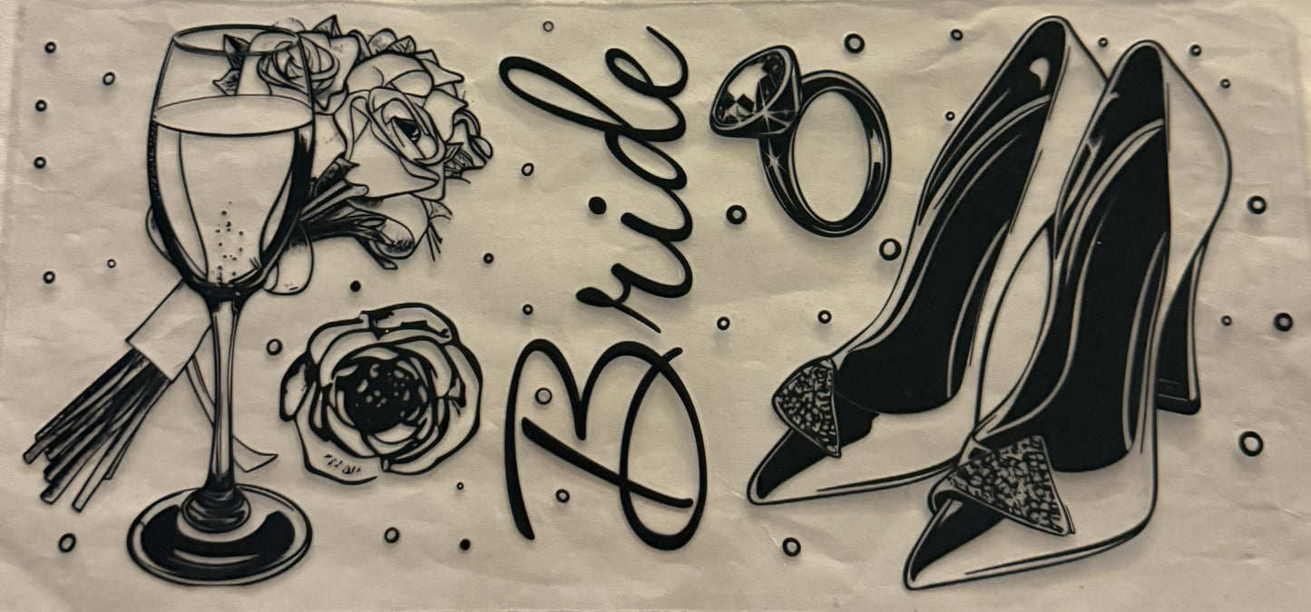 uvdtf  transfer wrap bride wedding