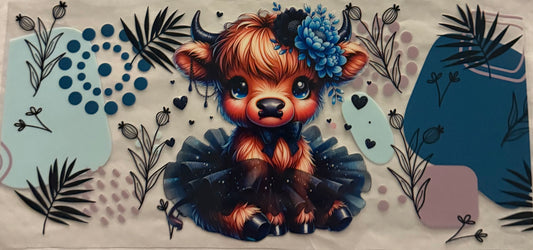 uvdtf  transfer wrap highland cow tutu