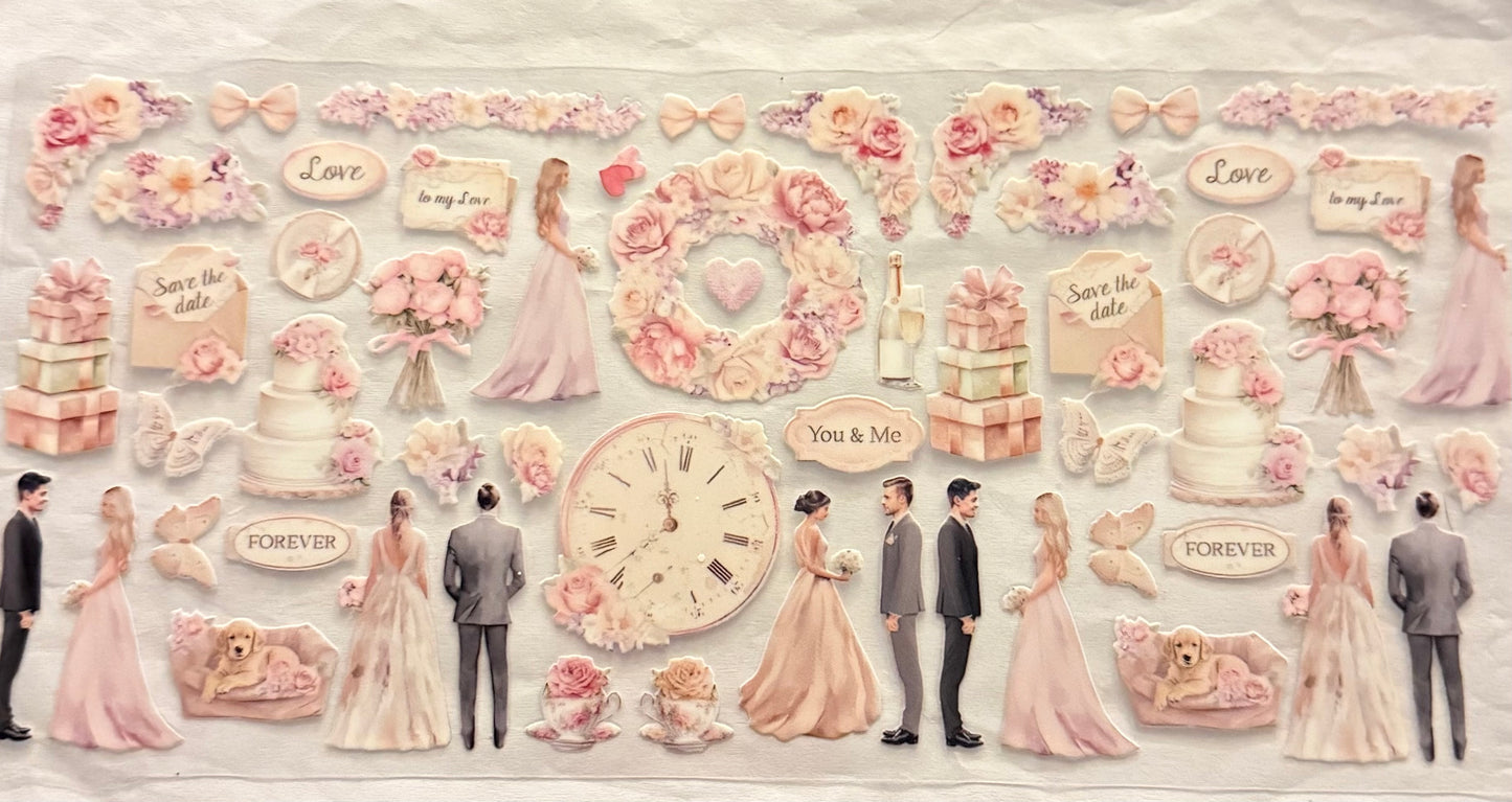 uvdtf  transfer wrap wedding pink