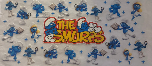 uvdtf  transfer wrap the smurfs
