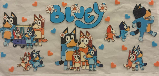 uvdtf  transfer wrap bluey whole family