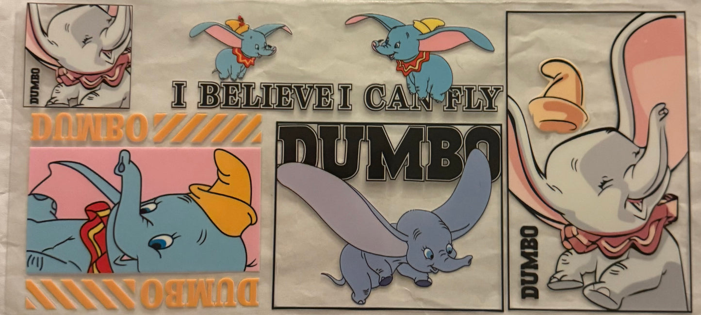 uvdtf  transfer wrap dumbo I can fly