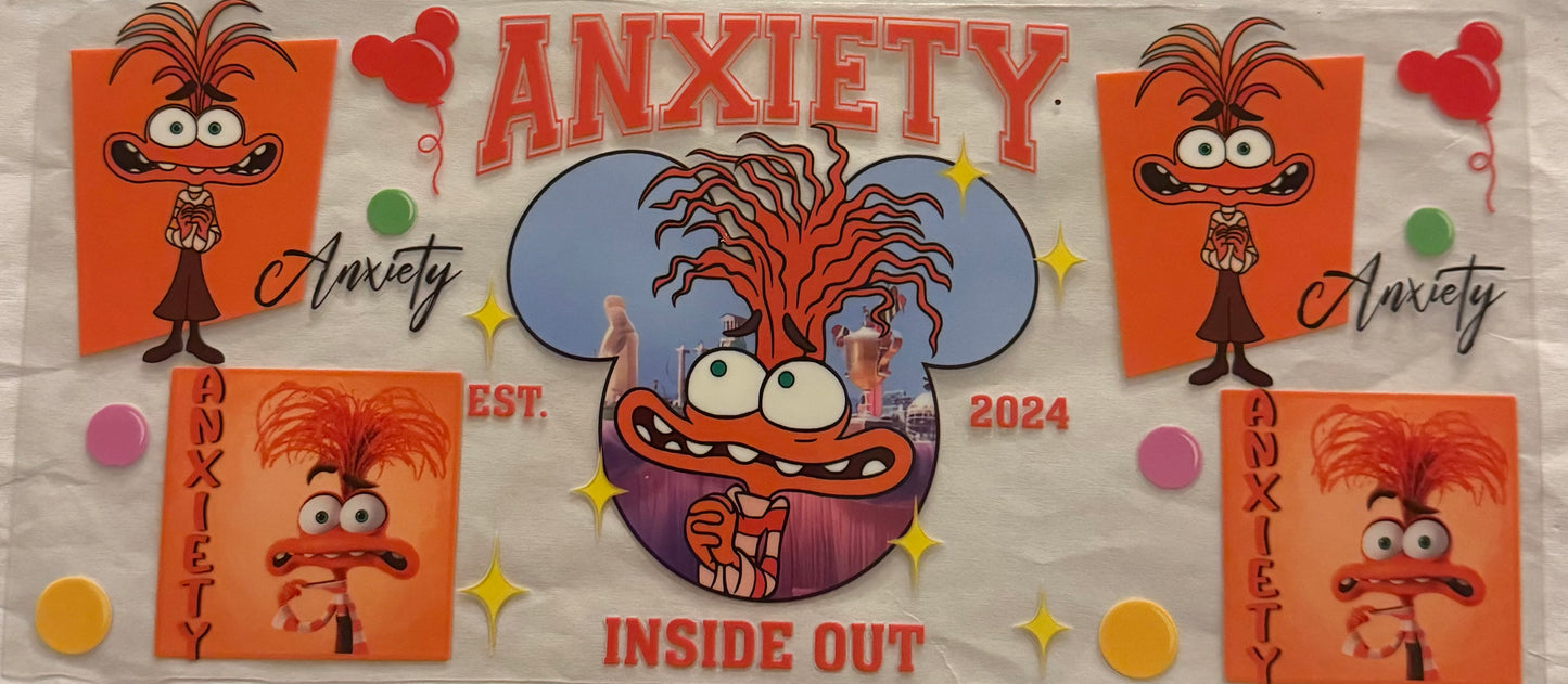 uvdtf  transfer wrap Disney inside out anxiety