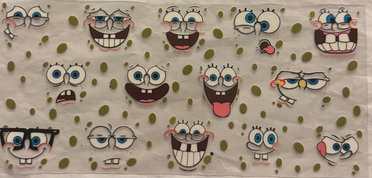 uvdtf  transfer wrap SpongeBob faces