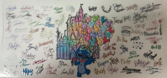 uvdtf  transfer wrap stitch with Disney castle