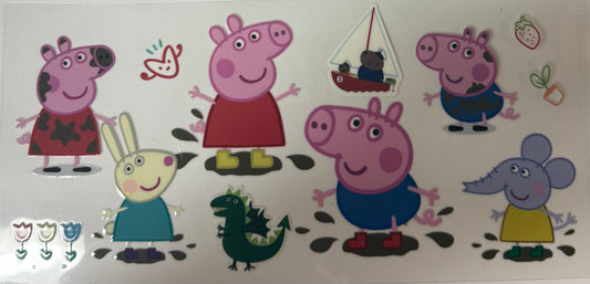 uvdtf  transfer wrap peppa pig