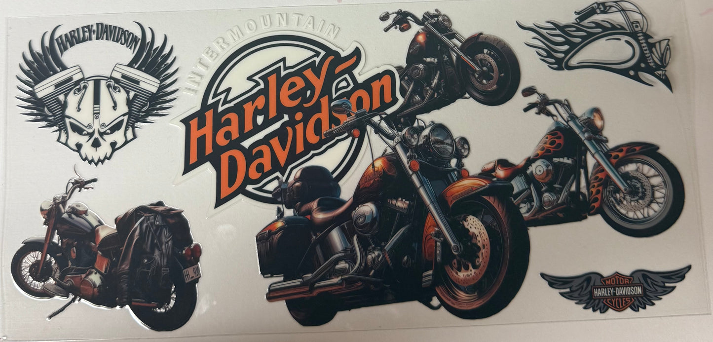 uvdtf  transfer wrap Harley davidson motorcycles