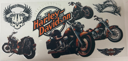uvdtf  transfer wrap Harley davidson motorcycles