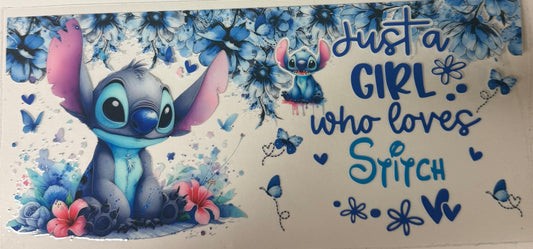 uvdtf  transfer wrap just a girl who loves stitch