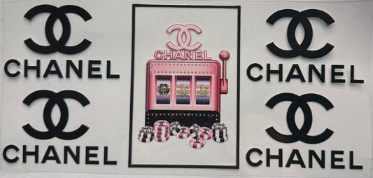 uvdtf  transfer wrap Chanel with slot machine