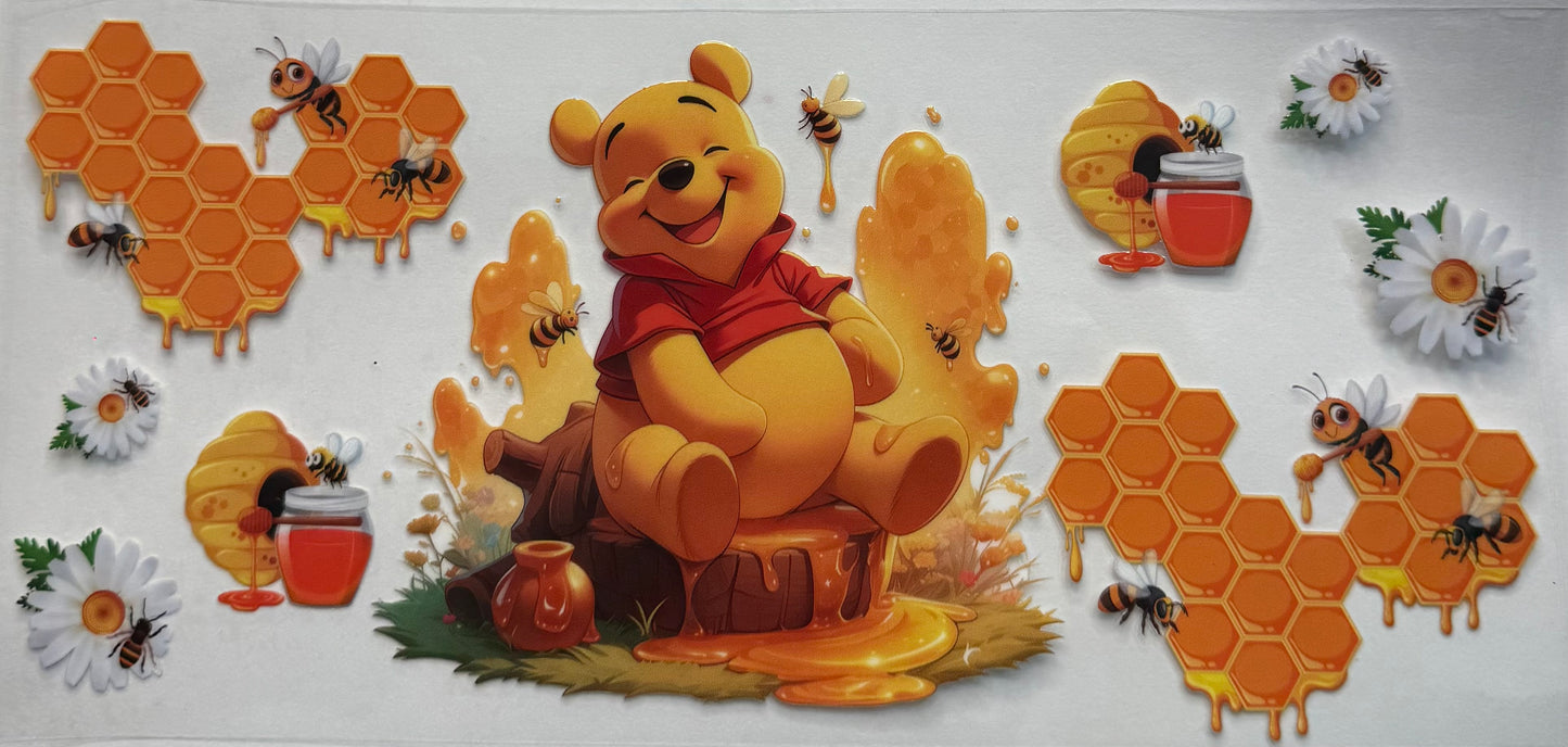 uvdtf  transfer wrap Winnie the Pooh honey