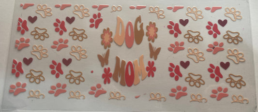 Cup wrap dtf dog mom