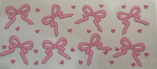 Cup wrap dtf bows