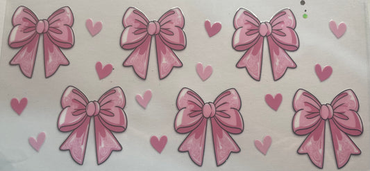 Cup wrap dtf bows