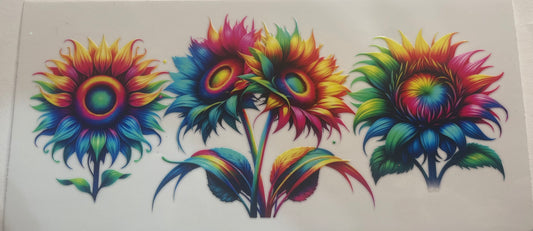 Cup wrap dtf sunflowers