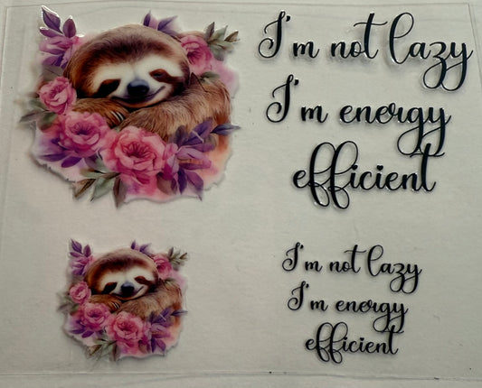 Uvdtf wraps Mini Stanley keychains Sloth lazy