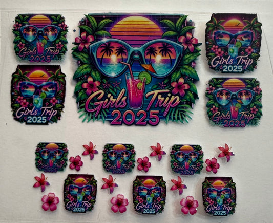 Uvdtf wraps Mini Stanley keychains Girls trip 2025