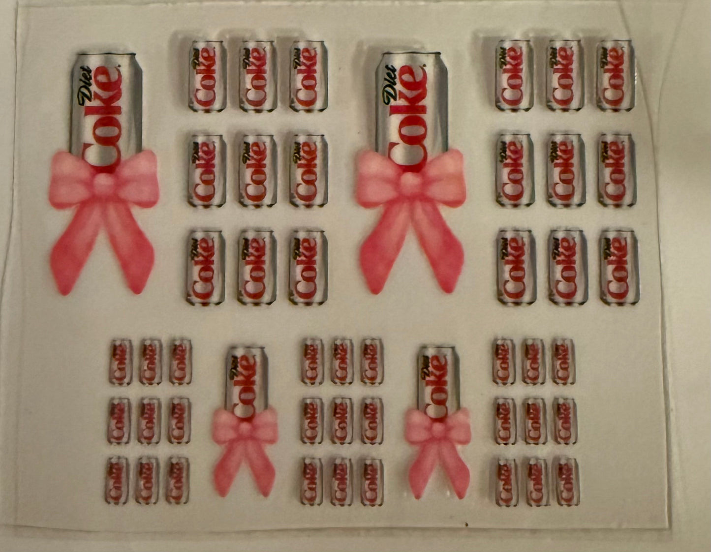 Uvdtf wraps Mini Stanley Diet Coke pink bows
