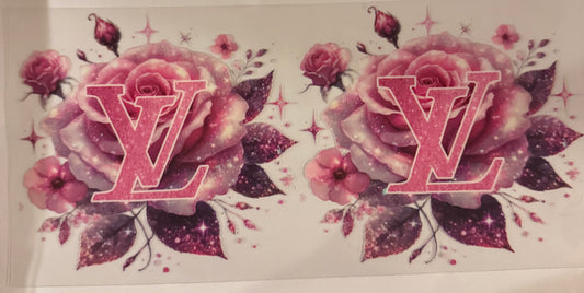 uvdtf  transfer wrap lv rose pink