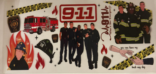uvdtf  transfer wrap tv show 911