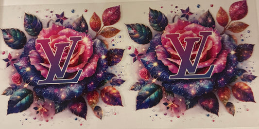 uvdtf  transfer wrap lv rose pink and purple
