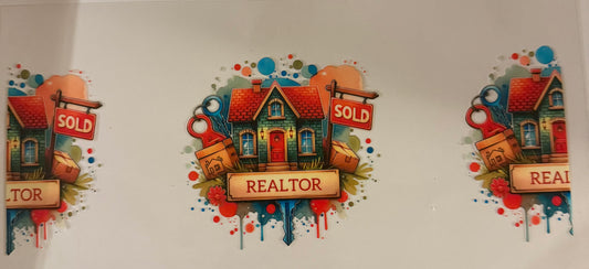uvdtf  transfer wrap rainbow house realtor job