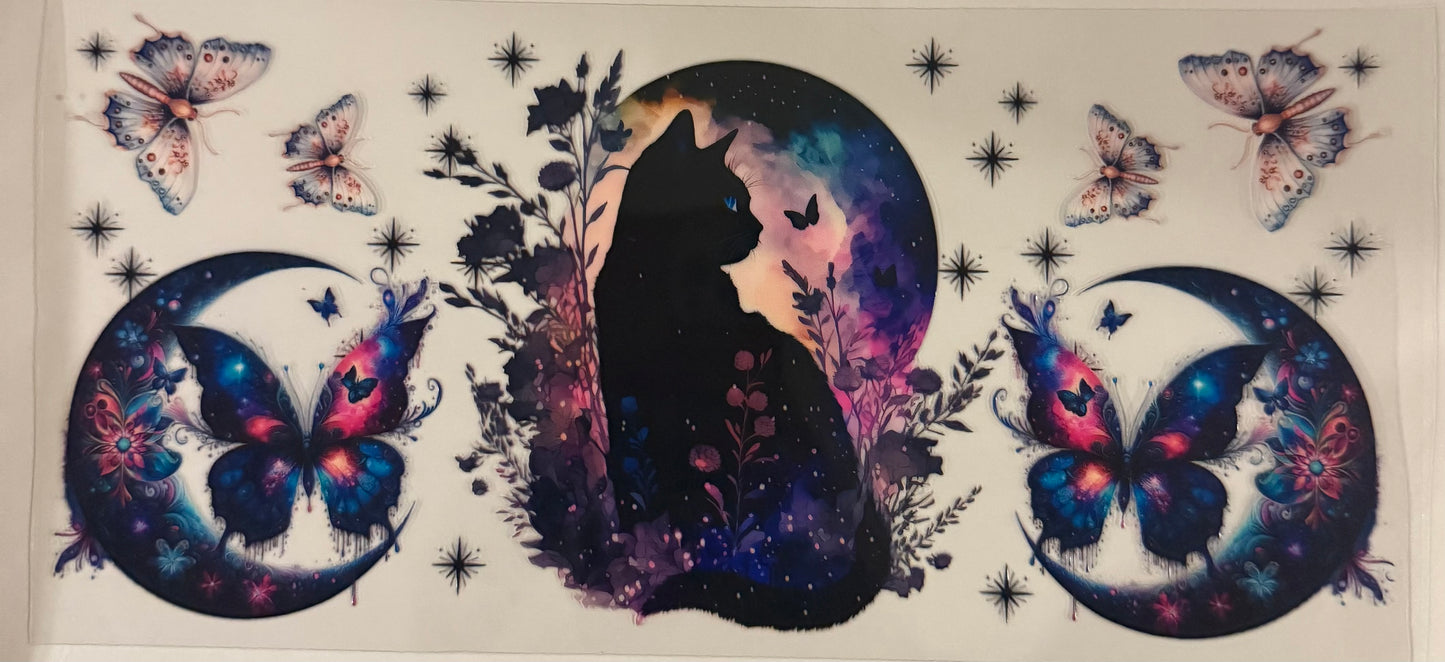 uvdtf  transfer wrap cat moon butterfly