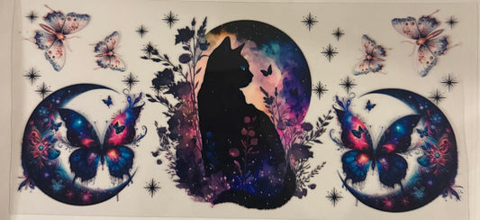uvdtf  transfer wrap cat moon butterfly