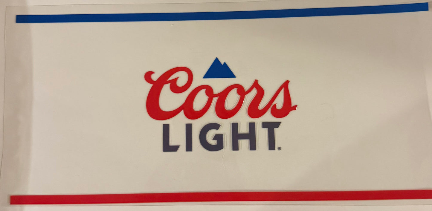 uvdtf  transfer wrap coors light beer drink