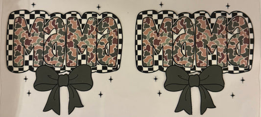 uvdtf  transfer wrap camo mama with bow