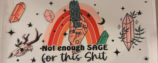 uvdtf  transfer wrap not enough  sage crystal