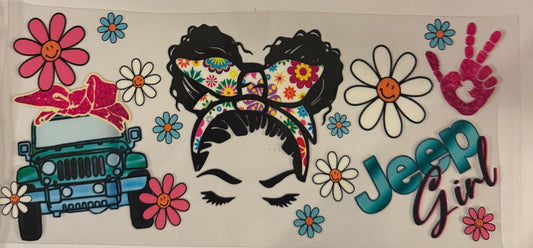 uvdtf  transfer wrap jeep girl