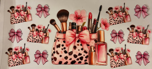 uvdtf  transfer wrap make up girly pink