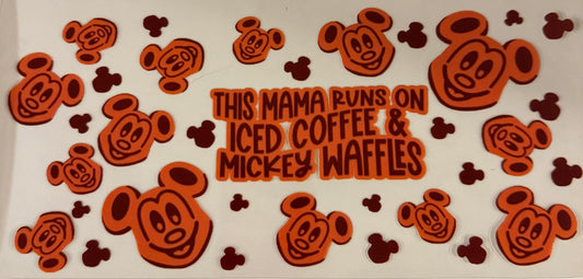 uvdtf  transfer wrap mom coffee Mickey