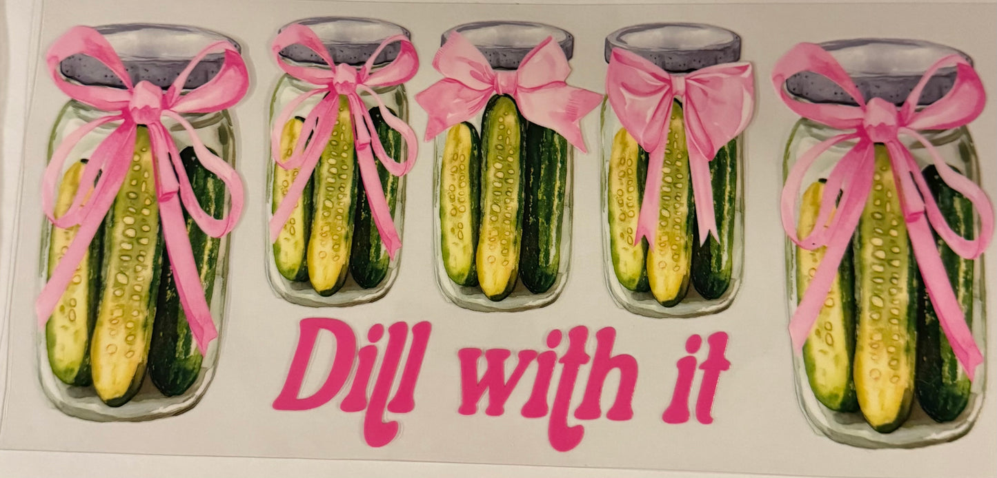 uvdtf  transfer wrap dill with it pickles