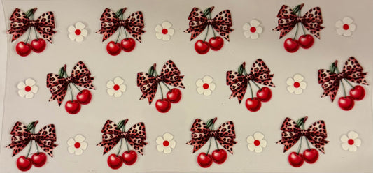 uvdtf  transfer wrap cherry with cheetah bows