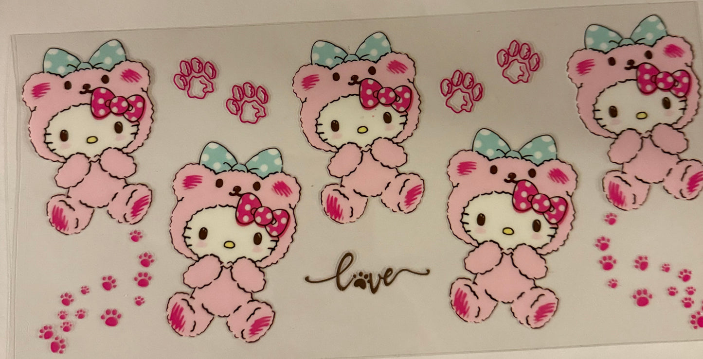 uvdtf  transfer wrap hello kitty dog