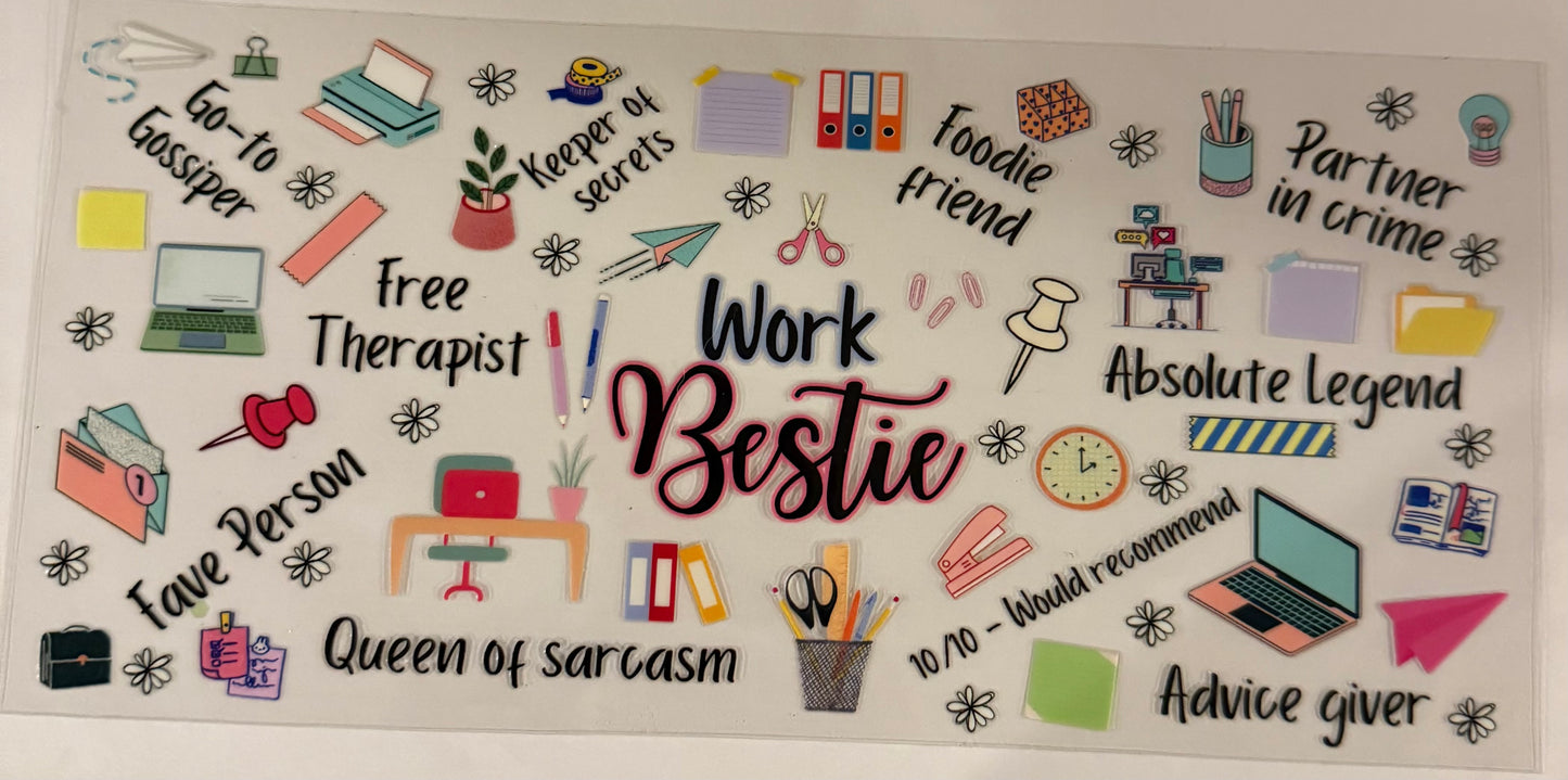 uvdtf  transfer wrap work bestie