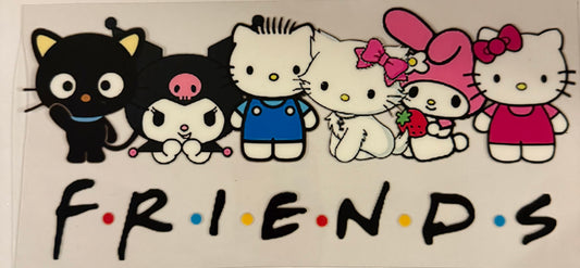 uvdtf  transfer wrap hello kitty friends