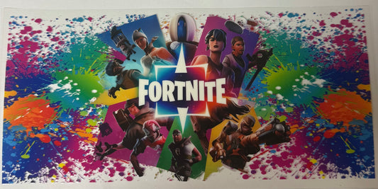 uvdtf  transfer wrap rainbow Fortnite