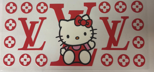 uvdtf  transfer wrap hello kitty red lv