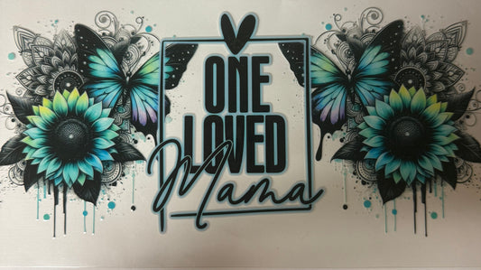 uvdtf  transfer wrap blue one loved momma sunflower butterfly