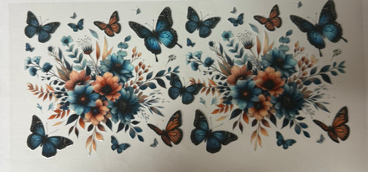 uvdtf  transfer wrap floral and butterfly’s